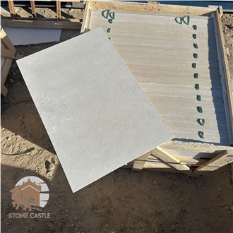 Galala Beige Marble Sandblasted Tiles