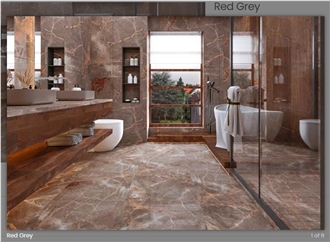 Red Grey Marble Slabs And Tiles