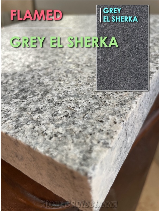 Grey Elsherka Granite Slabs