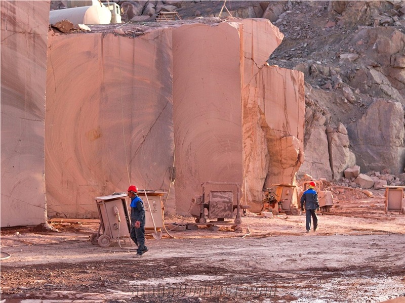 Red Yazd Porphyry Quarry