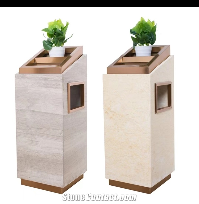 Marble Dustbin Home And Office Decor Products