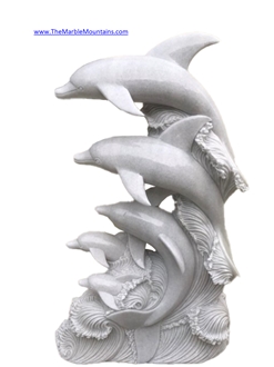 Viet Nam Marble Dolphin Sculpture