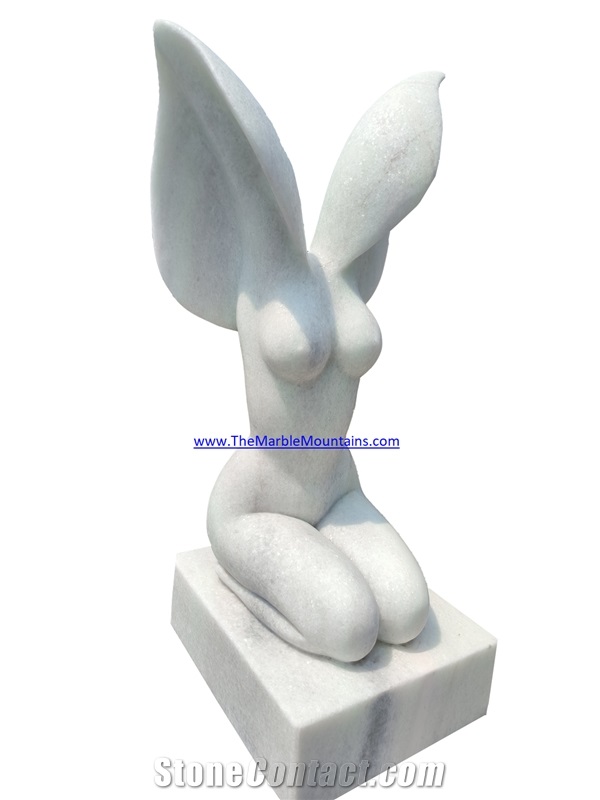 Viet Nam Storm White Marble Abstract Sculpture