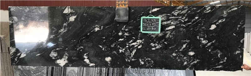 Fusion Black Granite Slabs Cutter Size