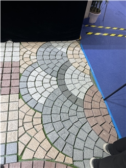 Granite Fan Shaped Driveways Paving Stone