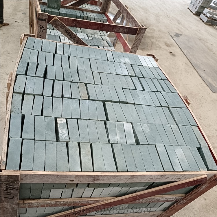 Wholesales Green Slate Stone Paver Stone In Square