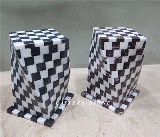 MOSAIC MARBLE ASH URN Funeral Urns, CREMATION URN
