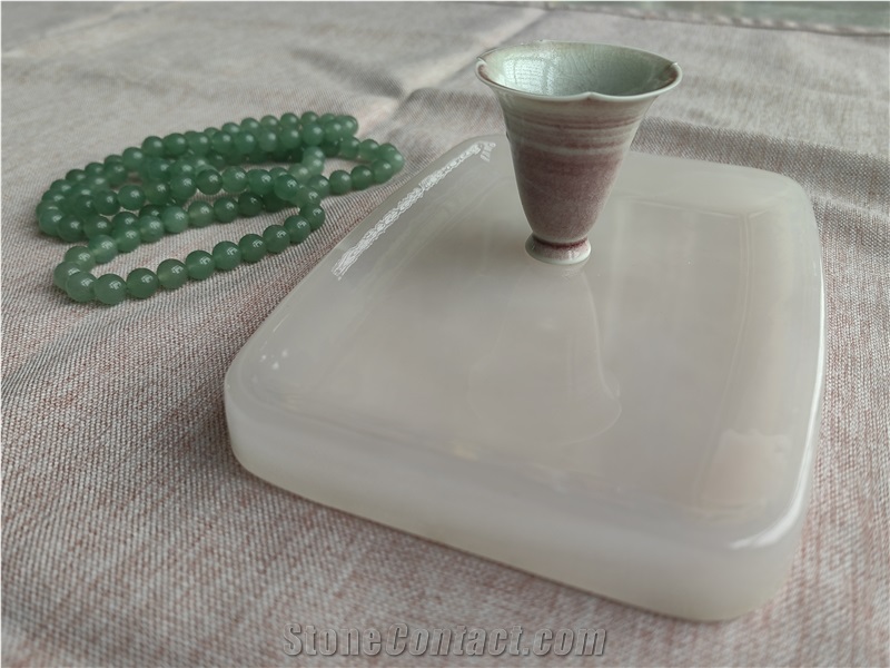 Pink Onyx Tray Home Decor Products