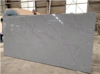 Artificial Stone Calacatta Gray Quartz Slabs