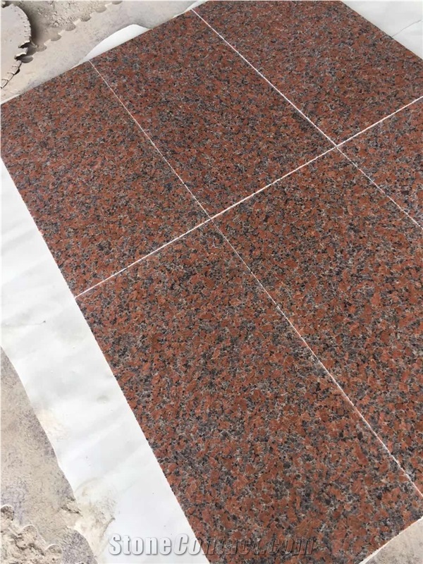 Beautiful Maple Leaves Red Granite 60X30x2cm Tiles