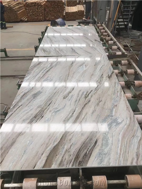 China Light Color Big Slab Marble Stone Tiles