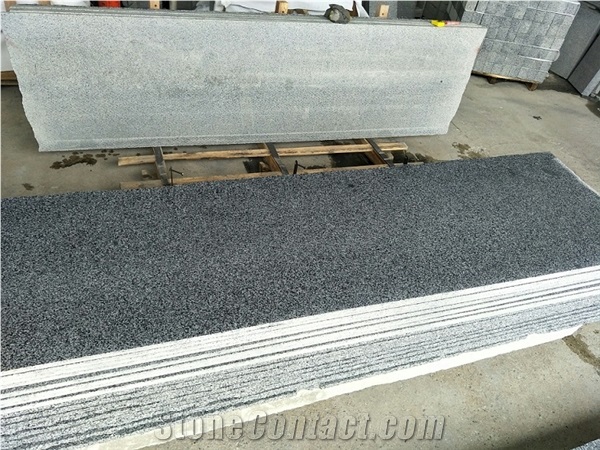 China New G654 Blue Granite Slab Tile Polished Flamed