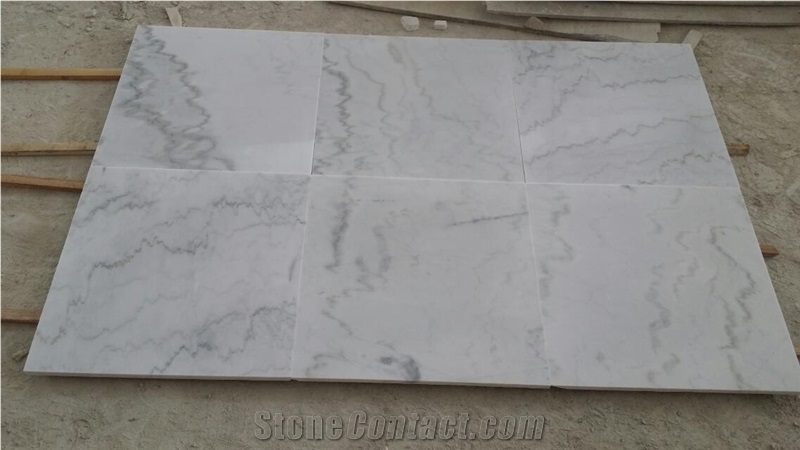 Hot Sale Polished White Marble Slabs, Flooring Tiles