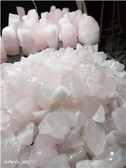 Pink Onyx Pebble Stone, Crushed Stone