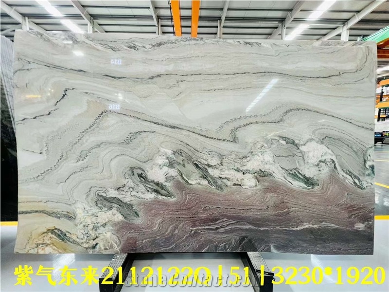 Brazil Calacatta Macaubas Quartzite Polished Big Slabs