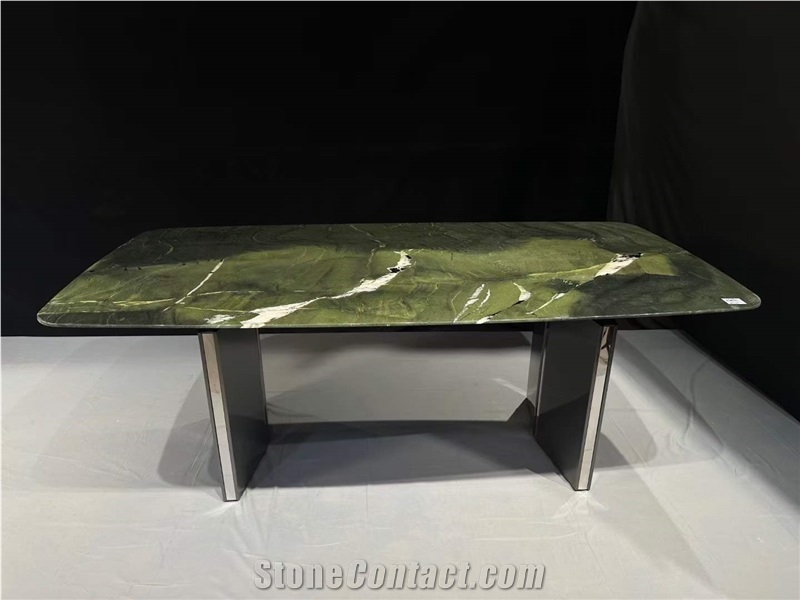 Brazil Luxury Avocatus Green Polished Quartzite Slabs