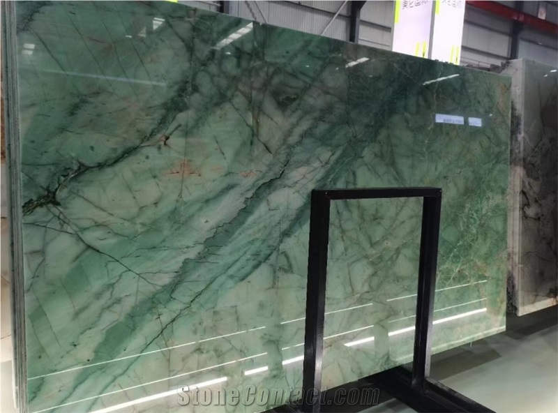 Luxury Polished Da Vinci Green Quartzite Slabs