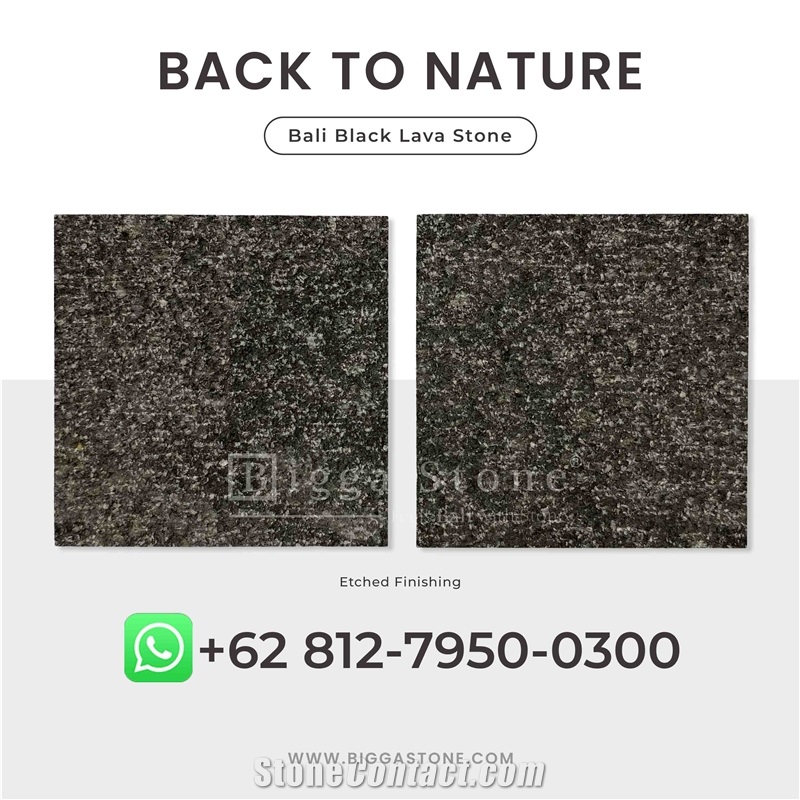 Bali Black Lava Wall Tiles