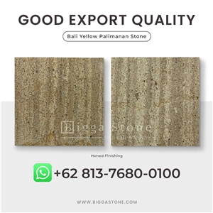 Bali Yellow Palimanan Sandstone Slabs Tiles
