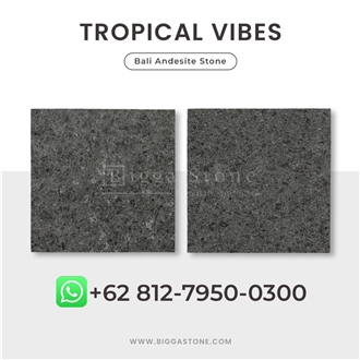 Batu Andesite Flamed Tiles, Java Andesite Grey Light