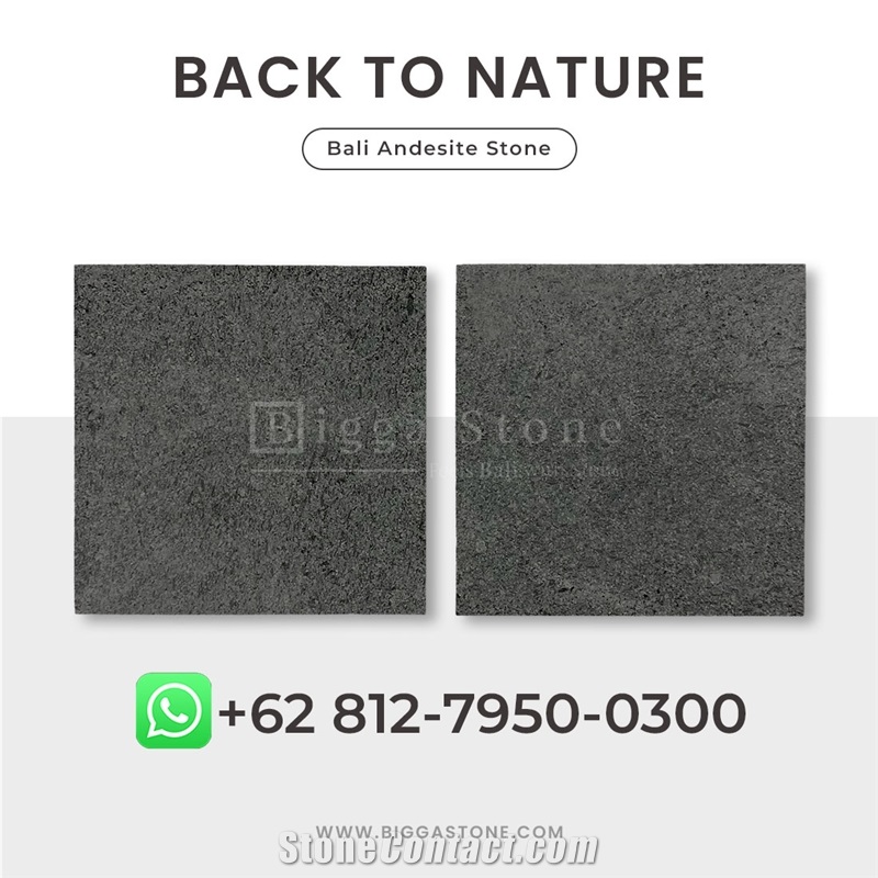 Gray Andesite Stone Tiles Indonesia Wall Flooring