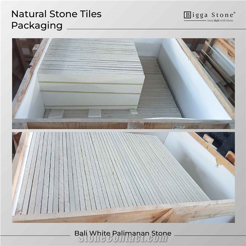 White Honed Limestone Tiles - Pool Deck Wall Floor