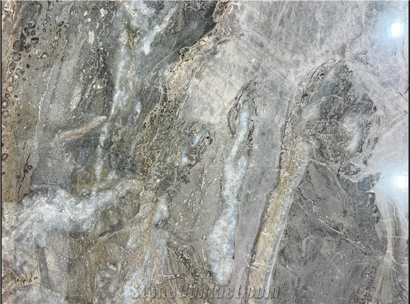 Cascata Grey Marble Slab