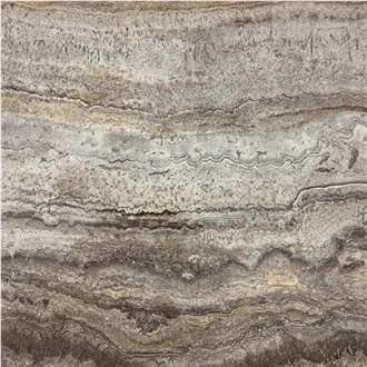 Titanium Silver Travertine