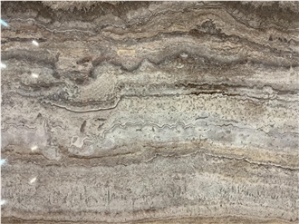 Titanium Silver Travertine