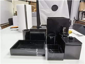 Nero Marquina Bathroom Accessories