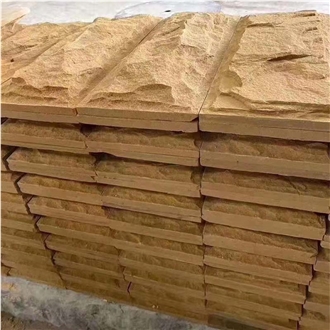 China Sandstone Mushroom Tile Slabs Split Wall Stone