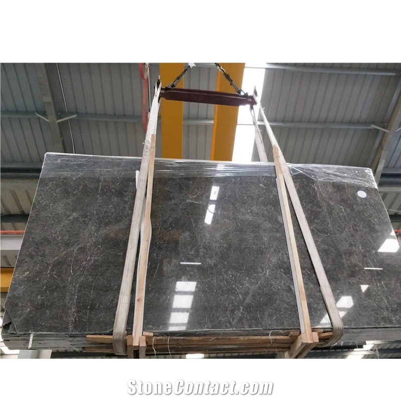 Cyprus Ash Grey Marble Slab Floor Tiles
