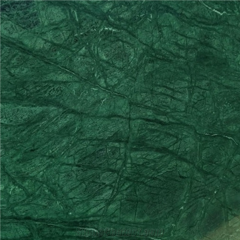 Sarla Dark Green India Forest Green Marble Slab Tiles