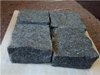 Natural Split Setts From Black Stone – Gabbro Pavement Setts