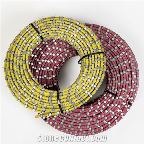 Diamond Wire-Saw For Squaring & Profiling Marble Blocks