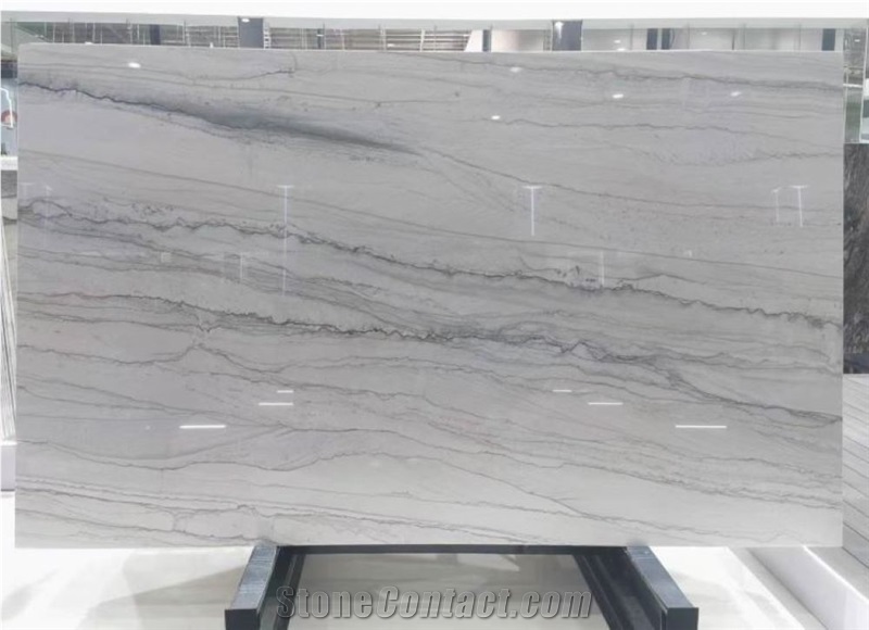 Brazil Calacatta White Marble Slabs Countertop Flooring Wall
