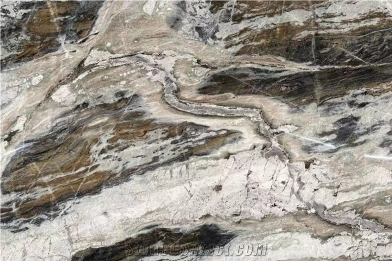 Decorative Polished Brazil Cappuccino Marble Slabs