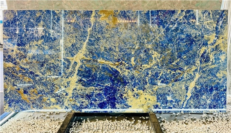 Luxury Stone Floor Tiles Decor Bolivia Blue Marble Slab
