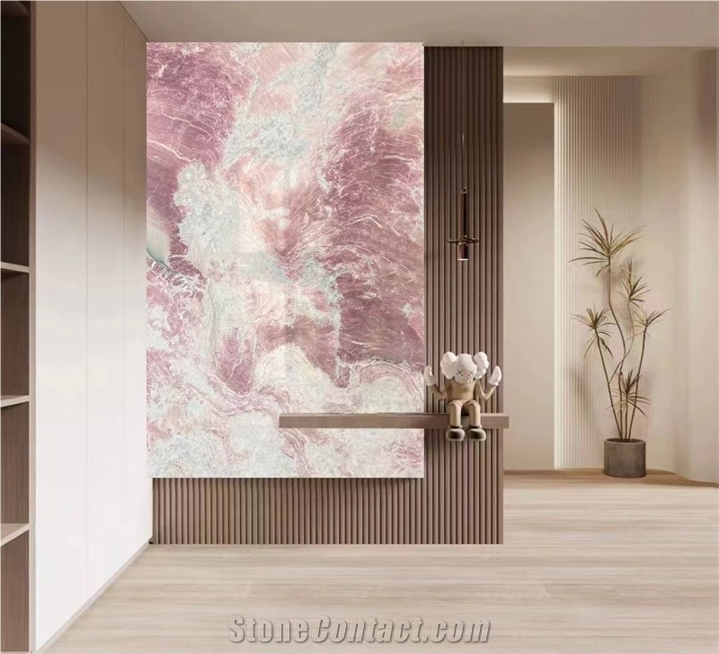 Rosy Fusion Marble Pink Marble Slabs