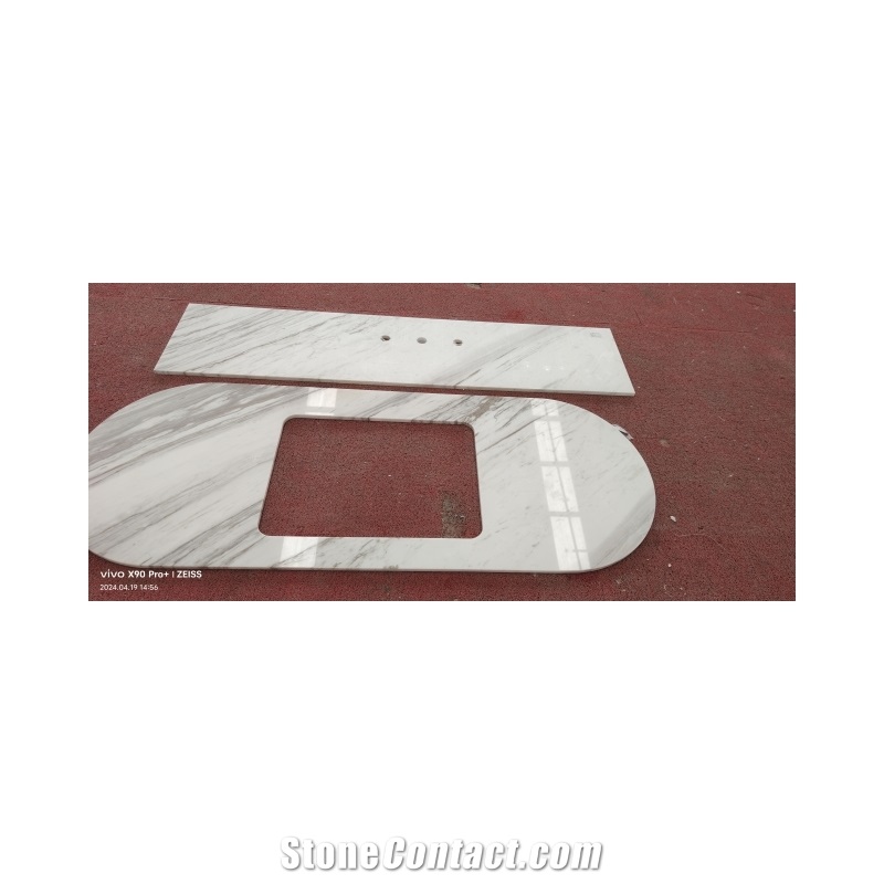 Volakas White Master Bathroom Top Bath Top