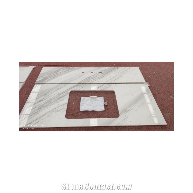 Volakas White Master Bathroom Top Bath Top