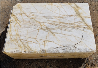Frozen Gold Marble Blocks