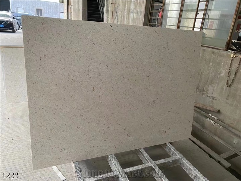 Crema Pearl Limestone Tiles Perlato Light Beige Stone Slab