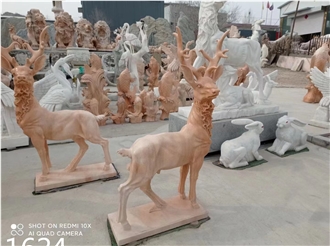 Natural Stone Animal Sculpture For Street Decoration