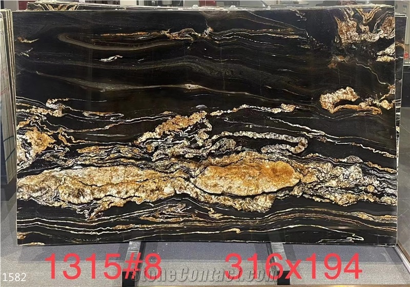 Polished Magma Gold Granite Slabs