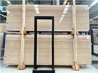 Serpeggiante Marble Beige Yellow Wooden Stone Slabs Tiles