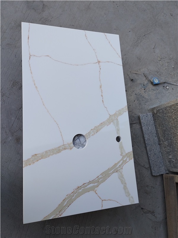 Artificial Stone Countertops Calacatta Gold Quartz