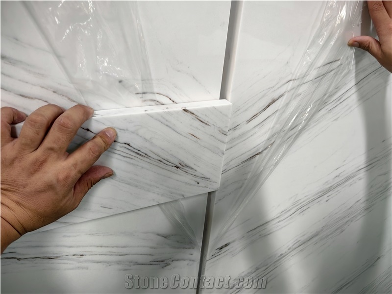 Grey Texture 5028 Calacatta Artificial Stone Slabs Tiles