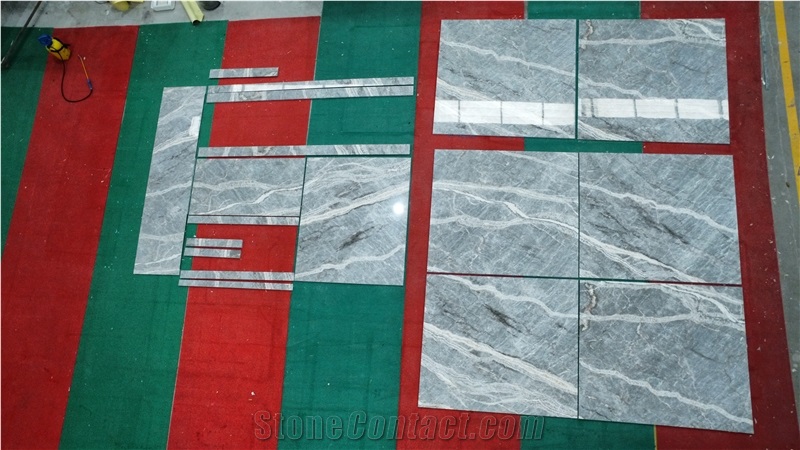 GOLDTOP OEM/ODM Grey Fior Di Bosco Marble Floor Tile