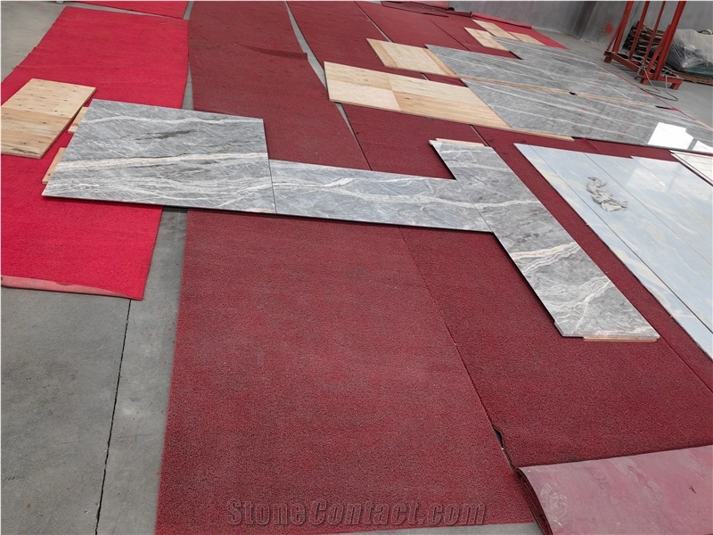 GOLDTOP OEM/ODM Grey Fior Di Bosco Marble Floor Tile